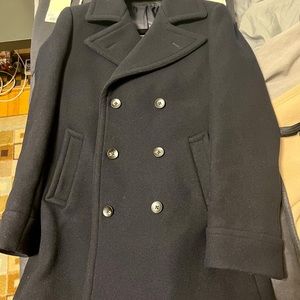 Suit Supply navy pea coat size 38 double breasted men